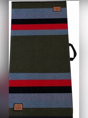 NWT SCOTTY CAMERON GALLERY TENTON Stripe Large Golf Towel Charcoal Olive Red
